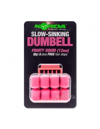 Ароматизирани дъмбели Korda Slow-Sinking Dumbell - Fruity Squid