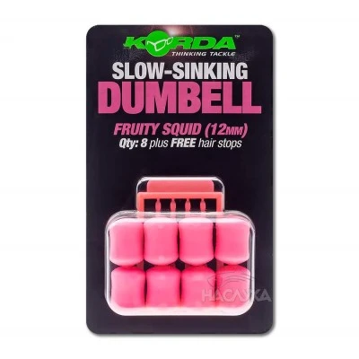 Ароматизирани дъмбели Korda Slow-Sinking Dumbell - Fruity Squid