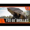 Чадър-броли за шарански риболов Fox 60 Inch Brolly