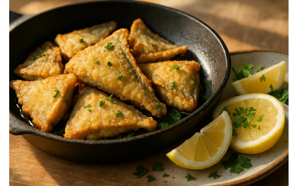 Пържен калкан