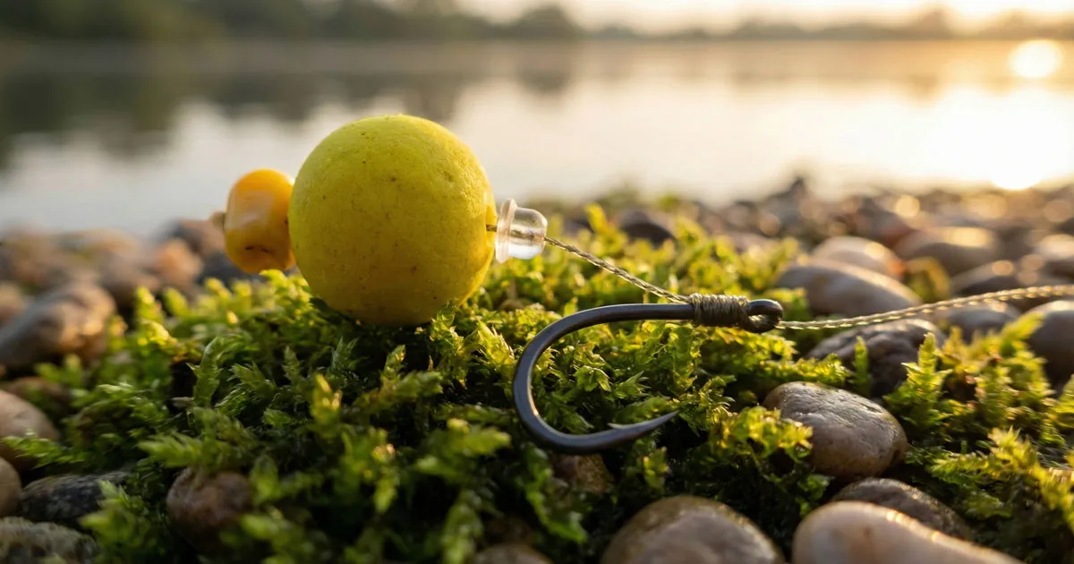 монтаж на косъм, подходящ за риболов на шаран