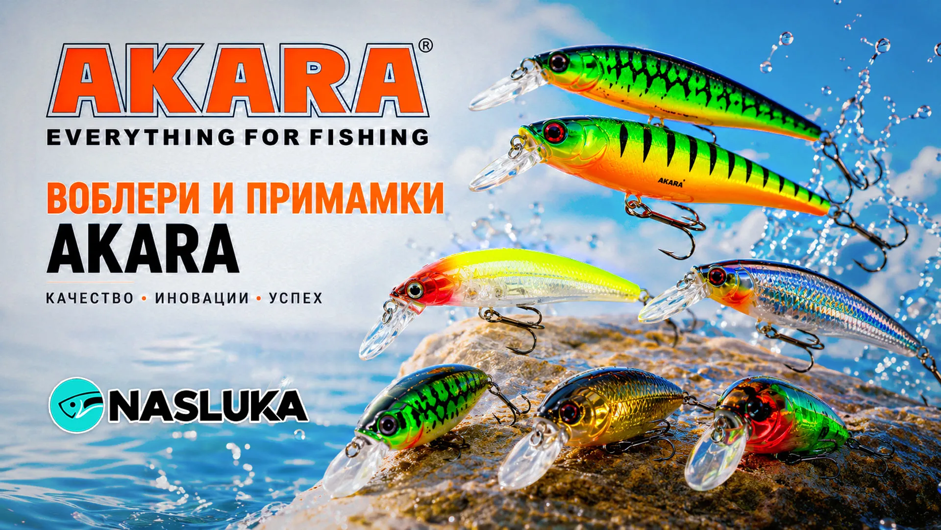 Воблери за кефал, пъстърва и костур AKARA