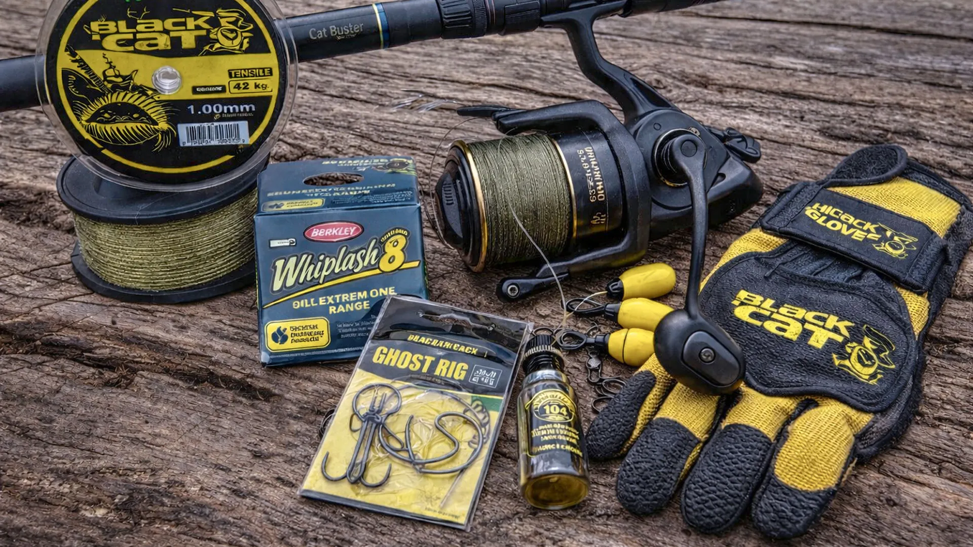 оборудване за риболов на сом - макара, влакно и аксесоари