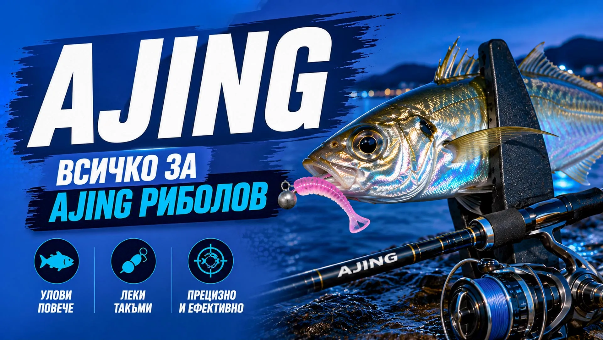 Ajing риболов на сафрид с ултралек морски такъм &ndash; НАСЛУКА