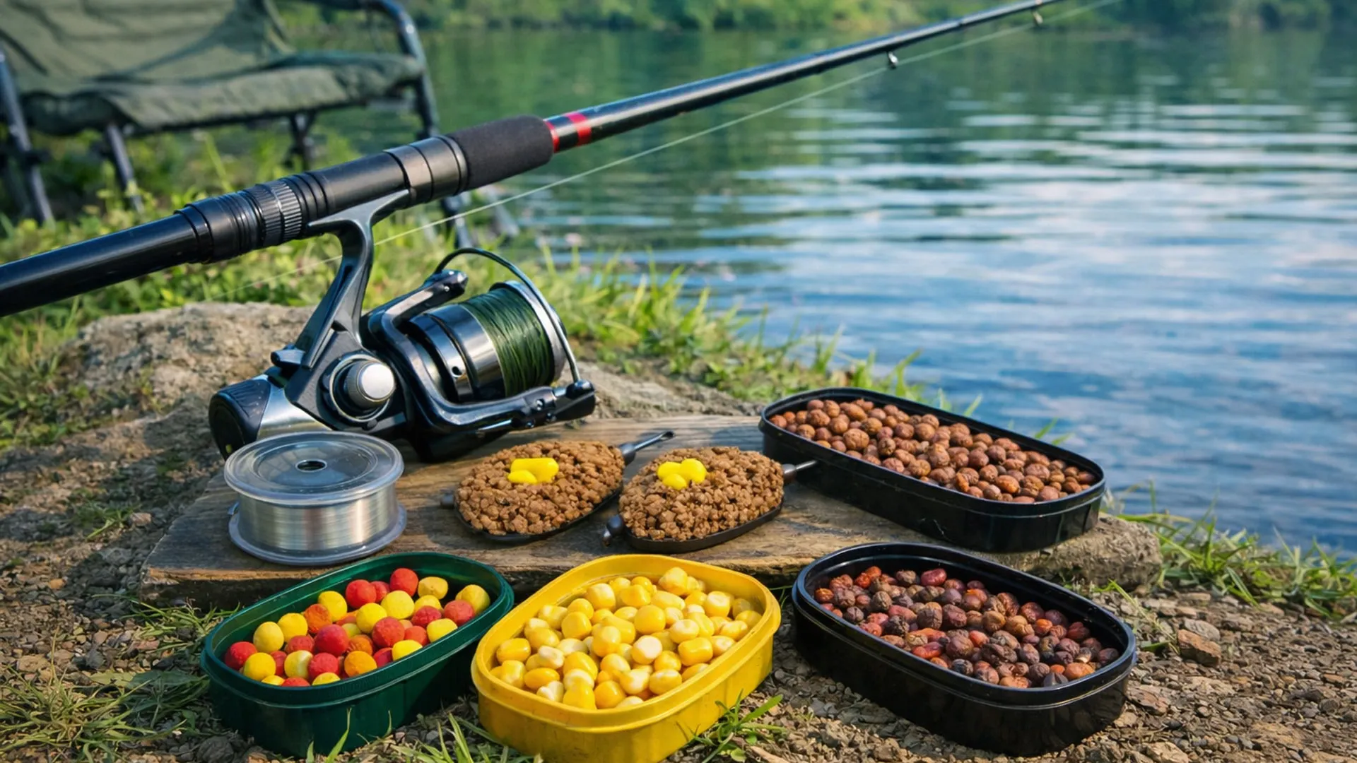 риболов на метод фидер - стръв, хранилки, въдица и макара