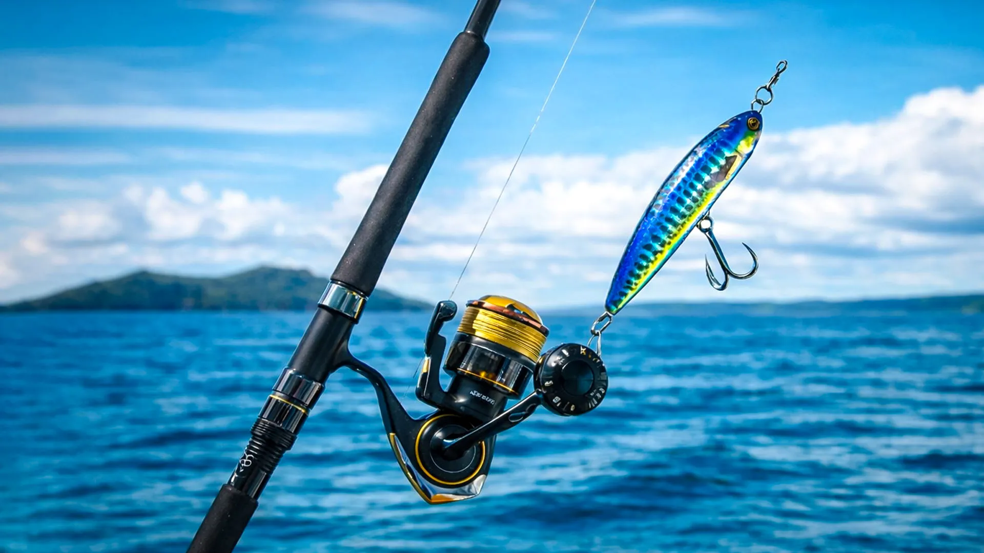 Морска макара с примамка за морски риболов