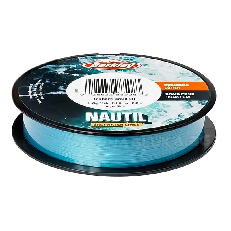 Filière De Pêche Berkley Nautil Saltwater - 300 Mètres, Pour Surf Casting, Bolentino, Traina En Mer - Fil Résistant Eau Salée